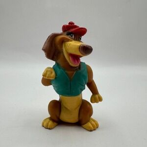 Wendy's All Dogs Go to Heaven Itchy Figure Kids 3.5in Brown 1989 Vintage Toy